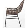 Bandera Distressed Gray Woven Outdoor Dining Chair