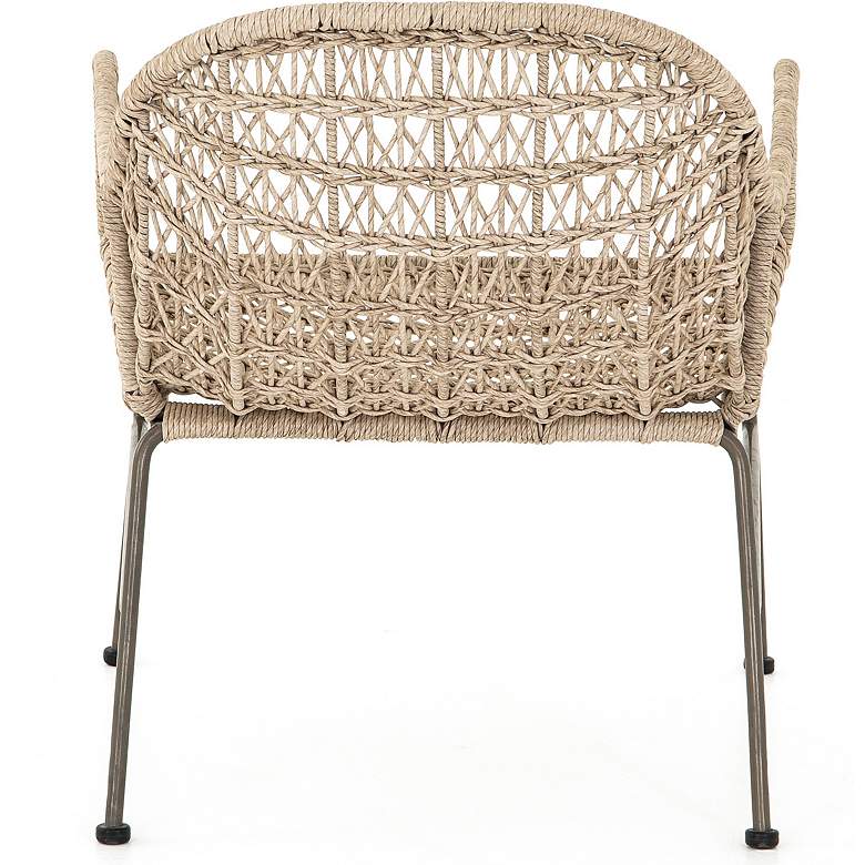 Image 5 Bandera Vintage White Woven Outdoor Club Chair more views