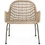 Bandera Vintage White Woven Outdoor Club Chair