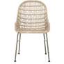 Bandera Vintage White Woven Outdoor Dining Chair