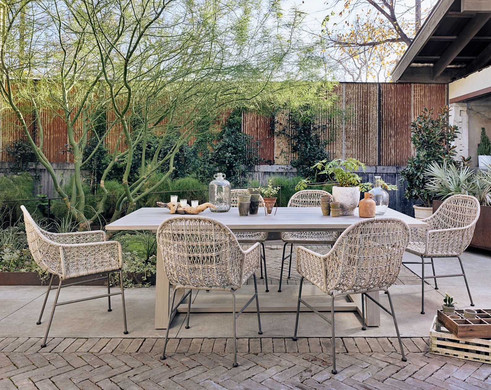 woven patio dining chairs