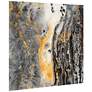 Bands of Gold Abstract 76" Wide 2-Piece Glass Wall Art Set in scene