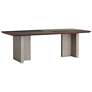 Bane 90 1/2" Wide Grey Dining Table in scene