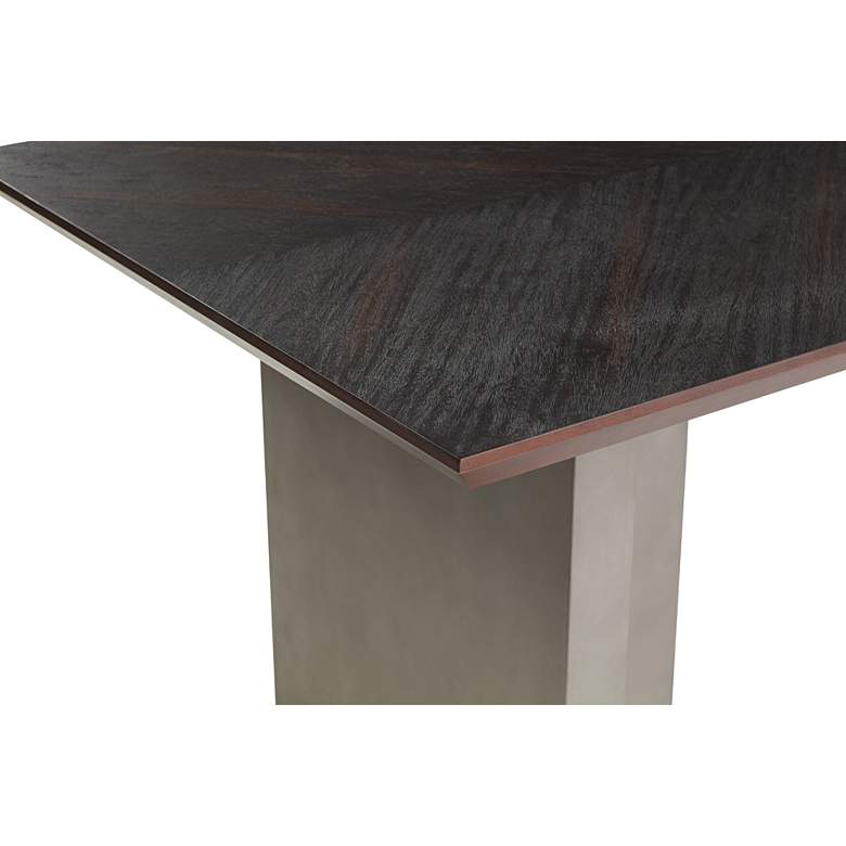Image 6 Bane 90 1/2" Wide Grey Dining Table more views