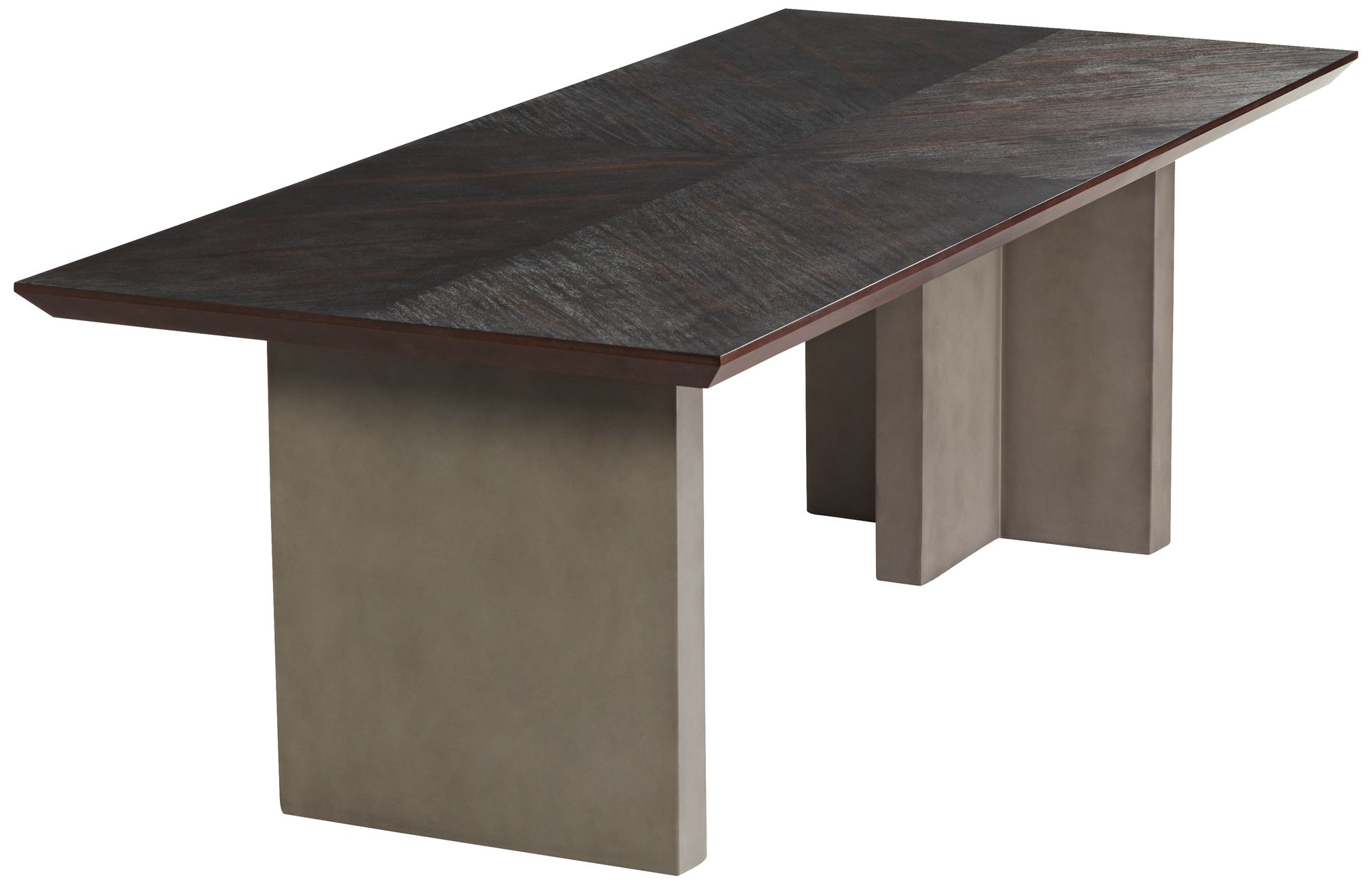 Bane 90 1/2" Wide Grey Dining Table in scene