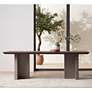 Bane 90 1/2" Wide Grey Dining Table in scene