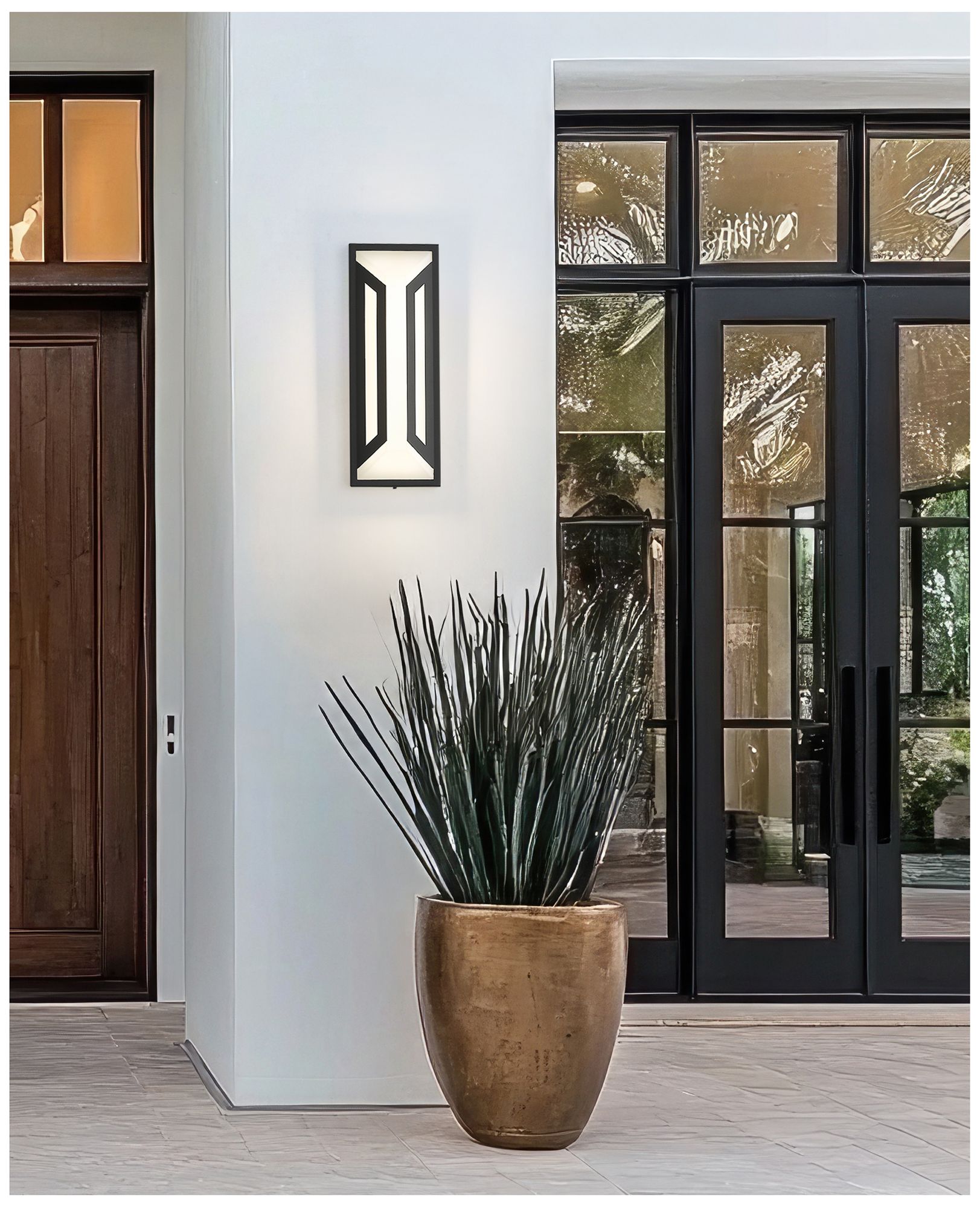Image 3 Banff by Z-Lite Sand Black 2 Light Outdoor Wall Light more views