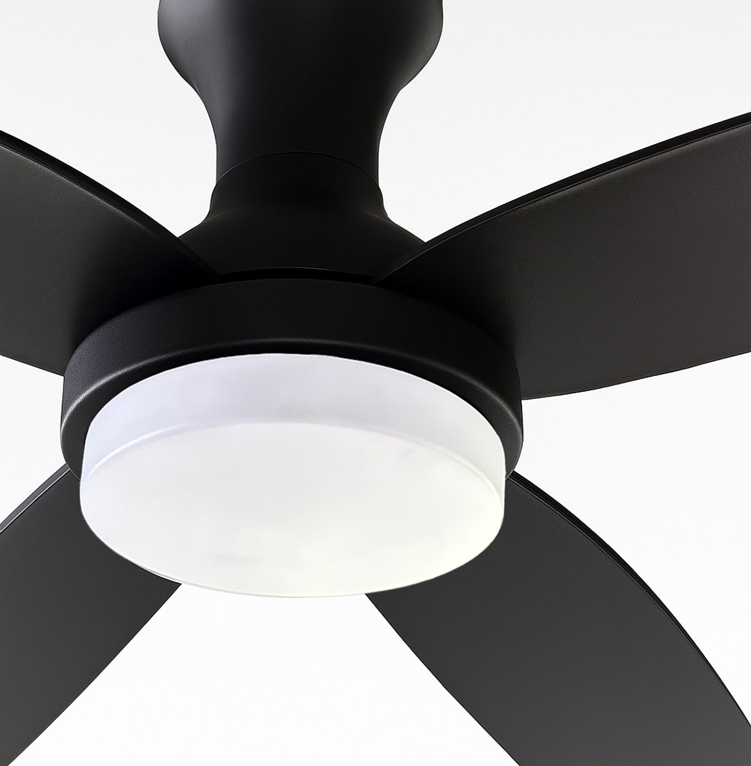 Image 4 Banks 52" Wide 3-Blade Black Remote Control LED Ceiling Fan more views