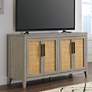 Banks 60 1/4" Wide Driftwood Pine TV Stand in scene
