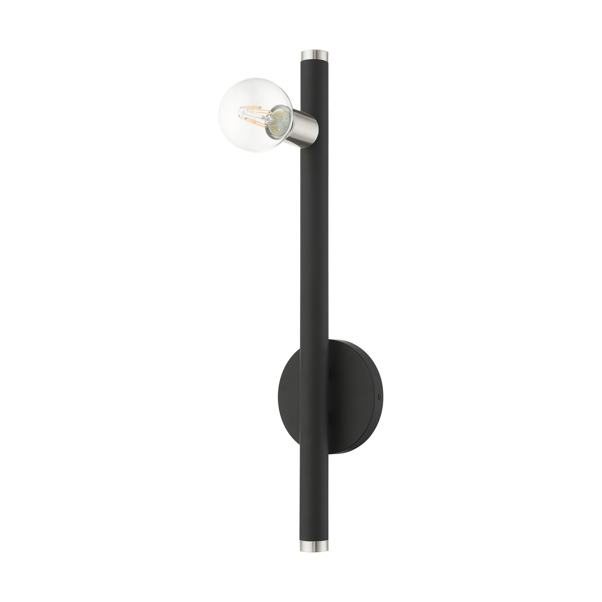 Image 3 Bannister 1 Light Black Wall Sconce more views