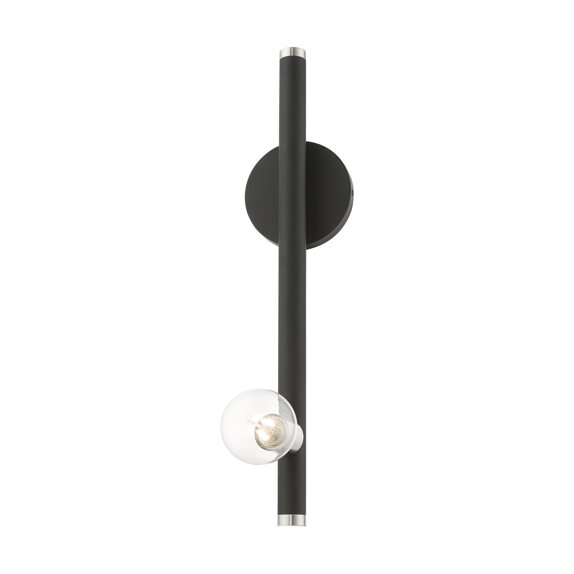Image 7 Bannister 1 Light Black Wall Sconce more views