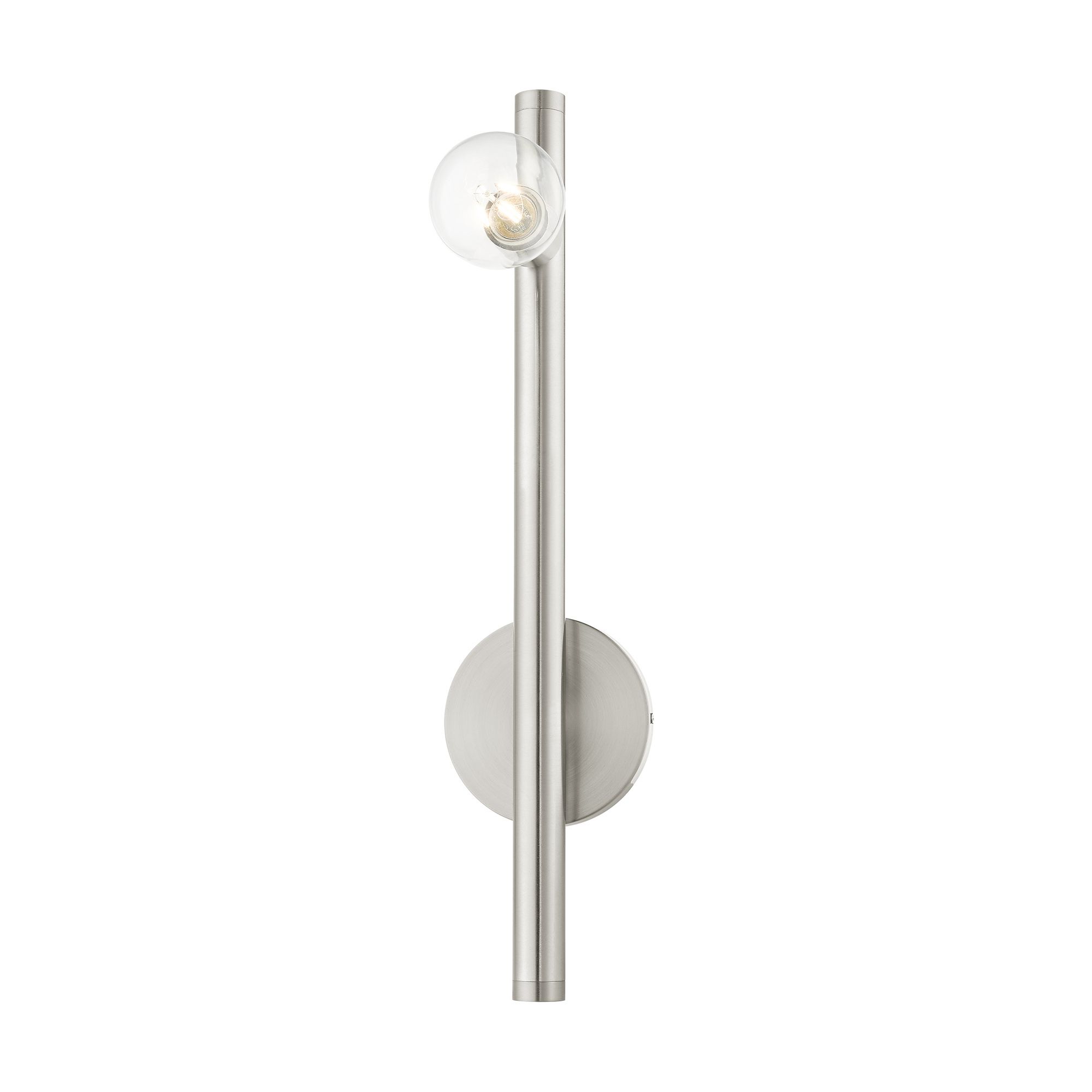 Image 4 Bannister 1 Light Brushed Nickel Wall Sconce more views