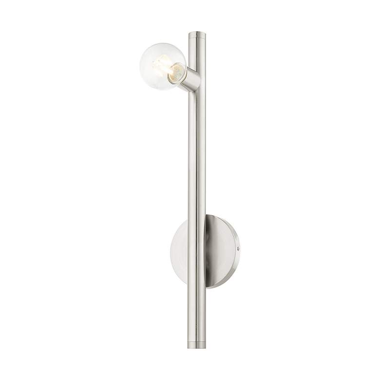Image 5 Bannister 1 Light Brushed Nickel Wall Sconce more views