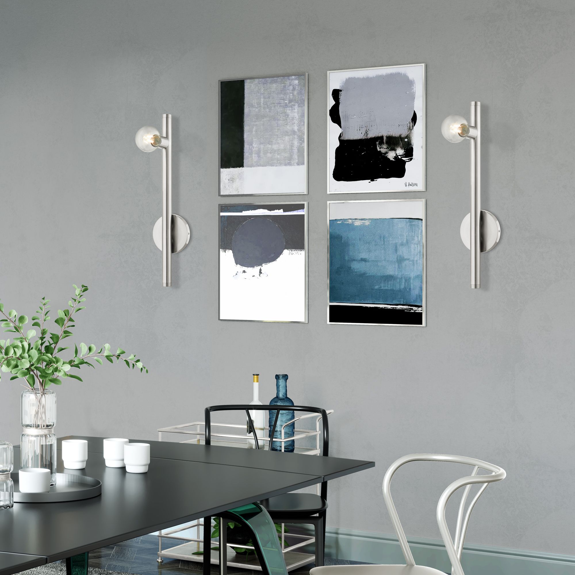 Bannister 1 Light Brushed Nickel Wall Sconce