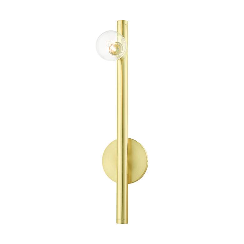 Image 4 Bannister 1 Light Satin Brass Wall Sconce more views