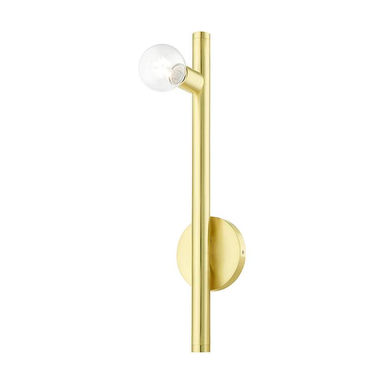 Image 5 Bannister 1 Light Satin Brass Wall Sconce more views