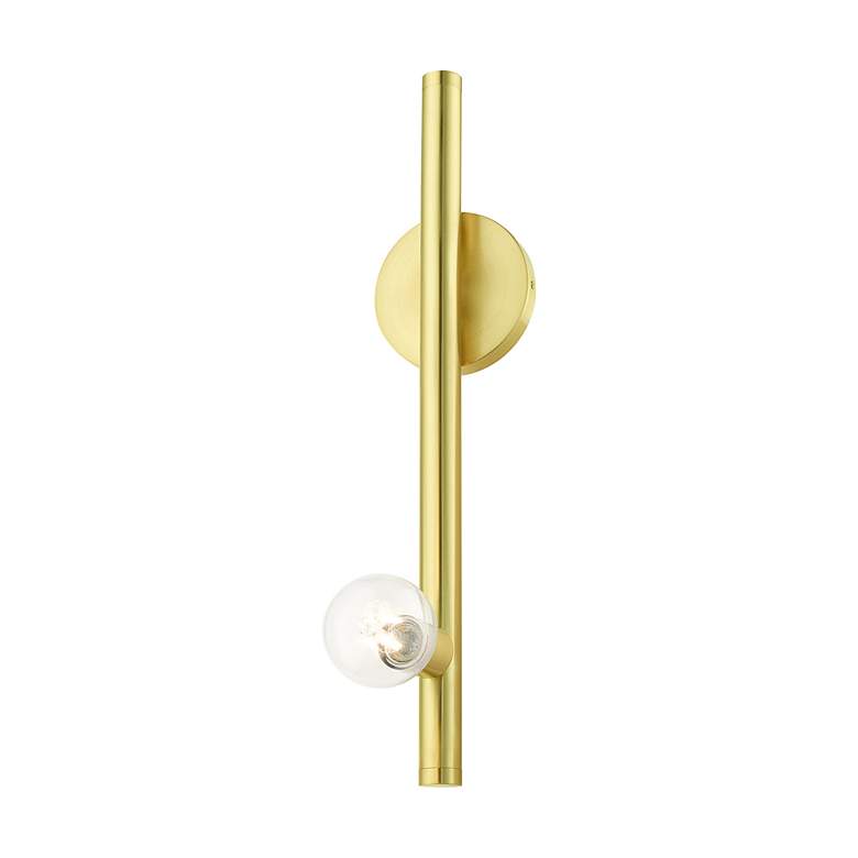 Image 7 Bannister 1 Light Satin Brass Wall Sconce more views