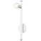 Bannister 1 Light White Wall Sconce