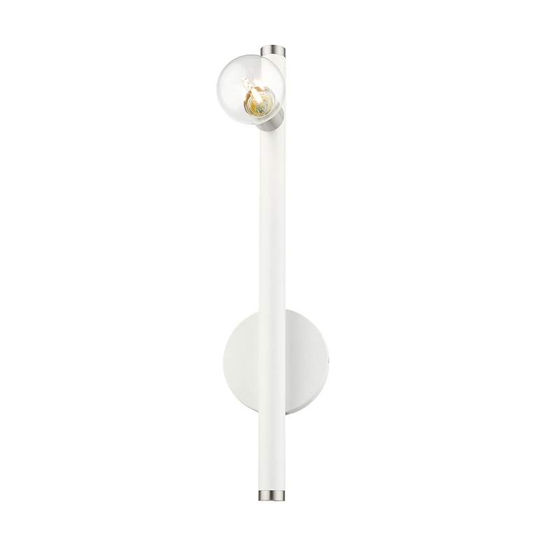 Image 4 Bannister 1 Light White Wall Sconce more views