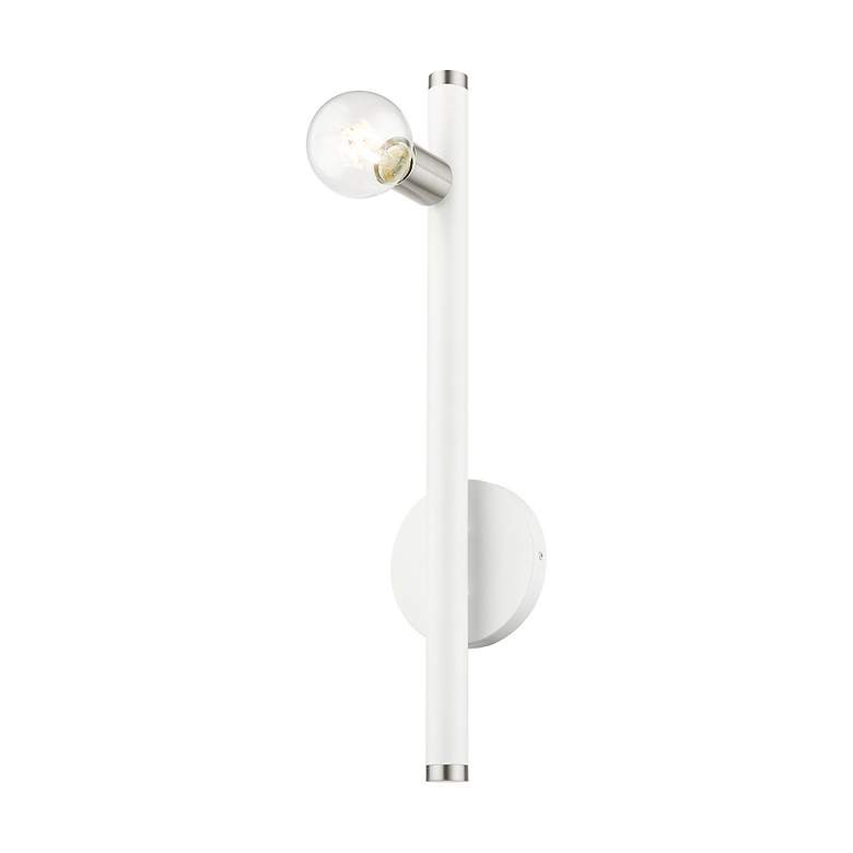 Image 5 Bannister 1 Light White Wall Sconce more views