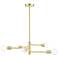 Bannister 24" Wide Satin Brass 5-Light Chandelier