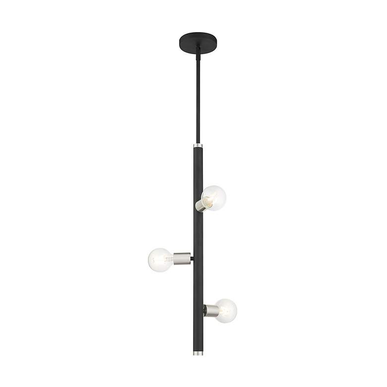 Image 4 Bannister 3 Light Black Pendant more views