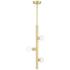Bannister 3 Light Satin Brass Pendant