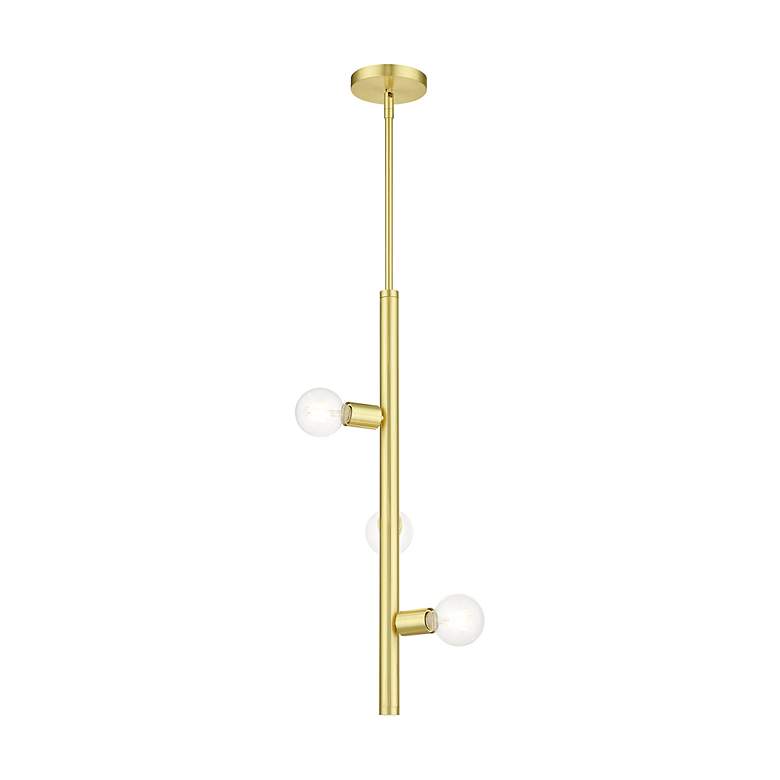 Image 5 Bannister 3 Light Satin Brass Pendant more views