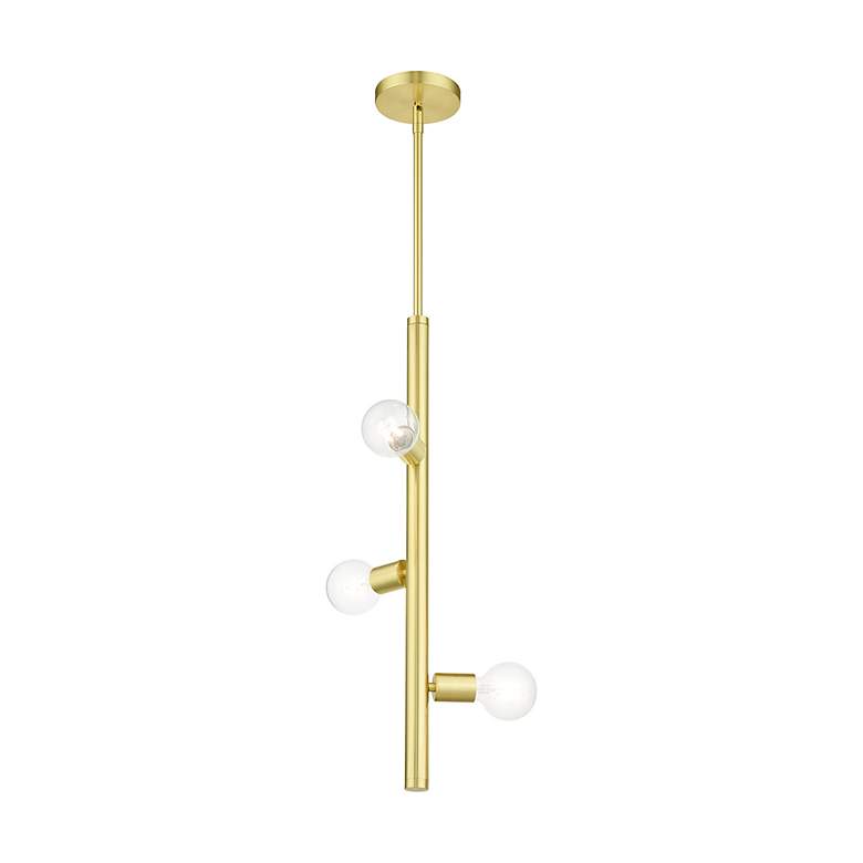 Image 6 Bannister 3 Light Satin Brass Pendant more views