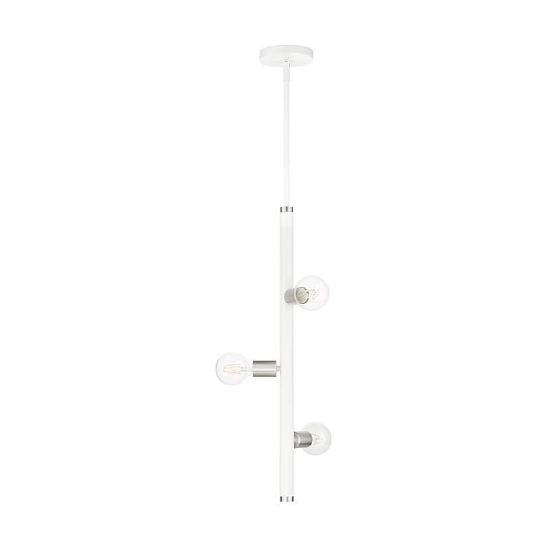 Image 3 Bannister 3 Light White Pendant more views