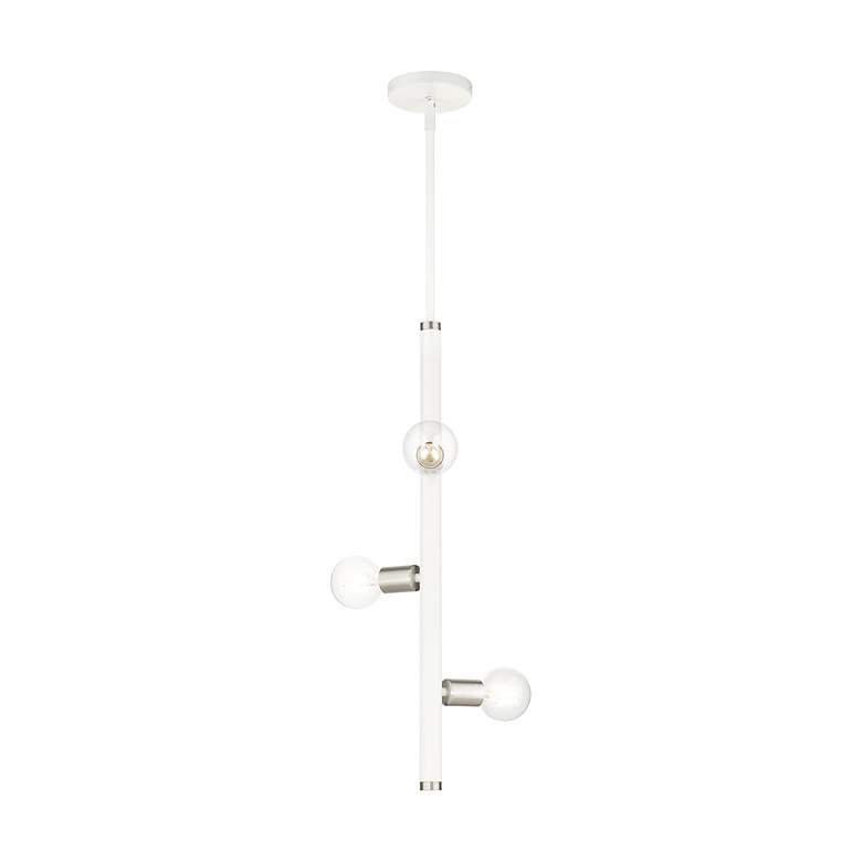 Image 4 Bannister 3 Light White Pendant more views