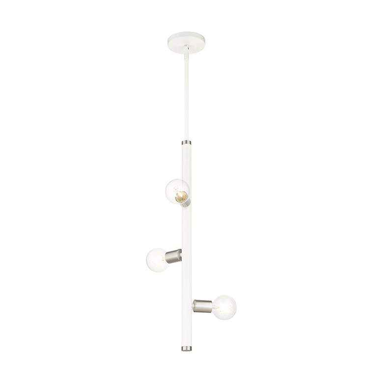 Image 5 Bannister 3 Light White Pendant more views