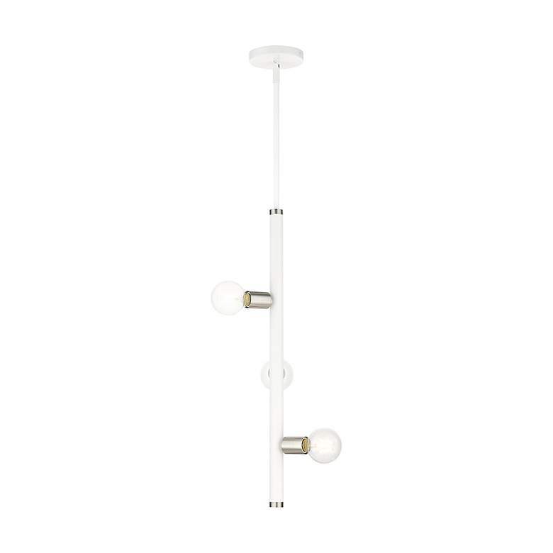 Image 6 Bannister 3 Light White Pendant more views