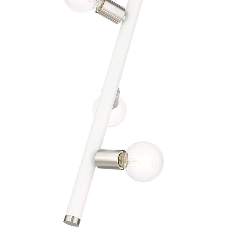 Image 7 Bannister 3 Light White Pendant more views