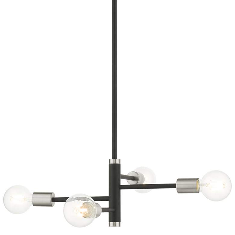 Image 1 Bannister 4 Light Black Chandelier