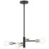 Bannister 4 Light Black Chandelier