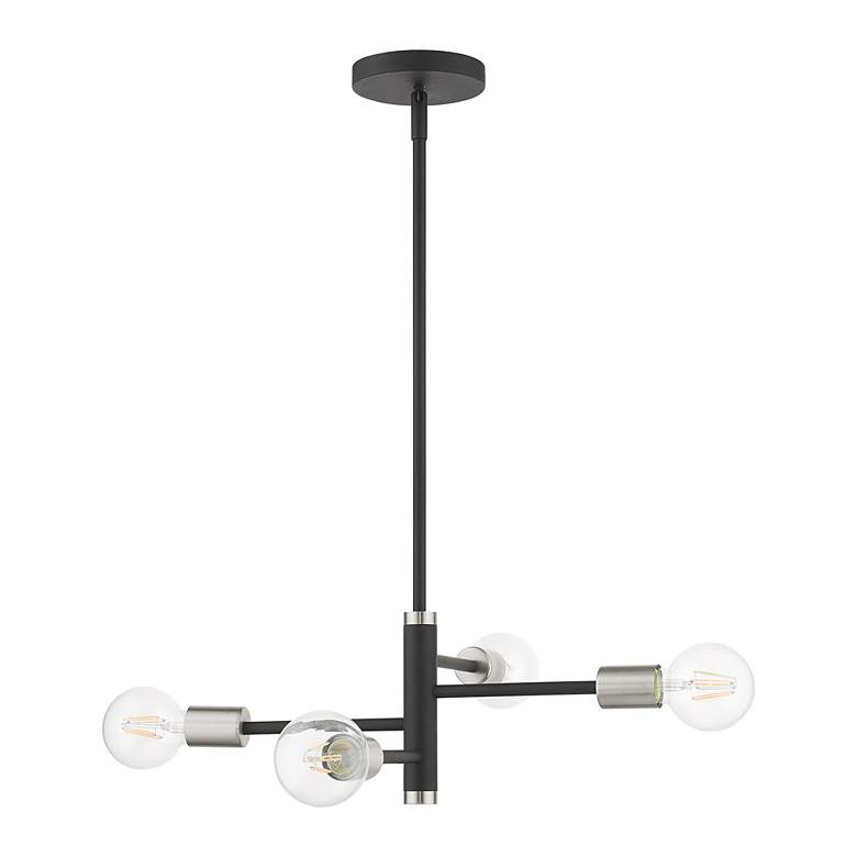 Image 3 Bannister 4 Light Black Chandelier more views