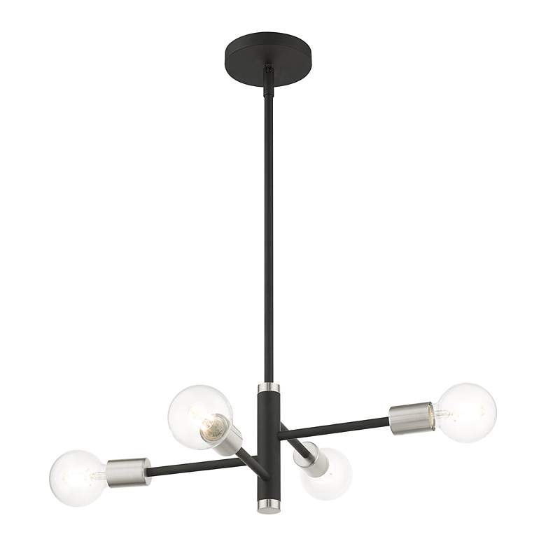 Image 5 Bannister 4 Light Black Chandelier more views