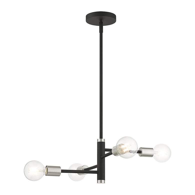 Image 6 Bannister 4 Light Black Chandelier more views