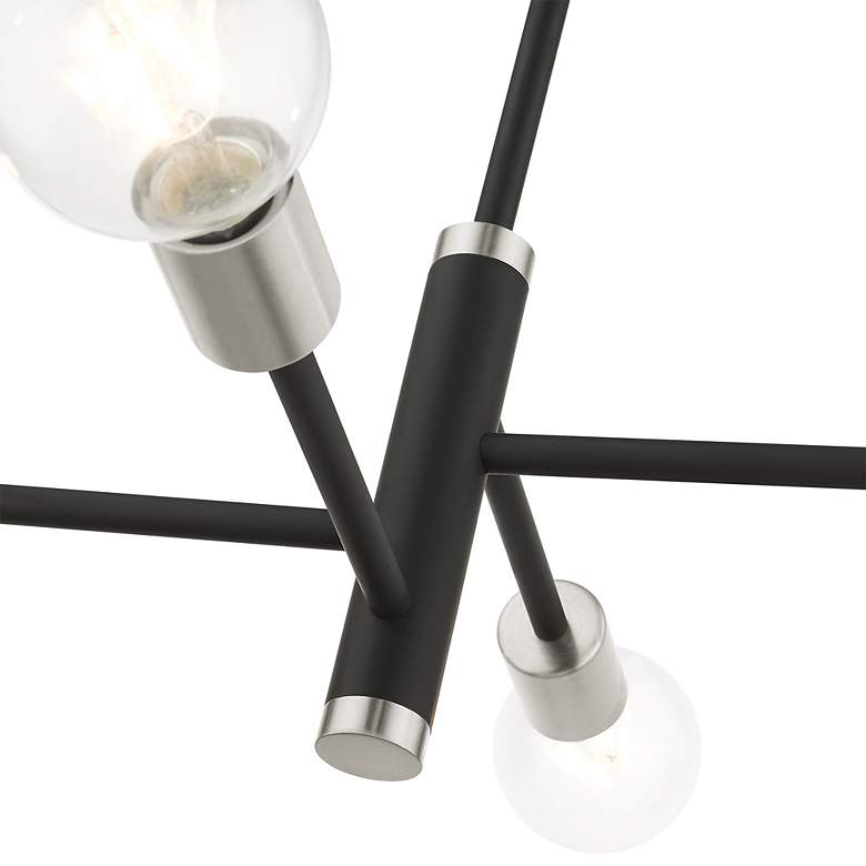 Image 7 Bannister 4 Light Black Chandelier more views