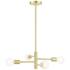 Bannister 4 Light Satin Brass Chandelier
