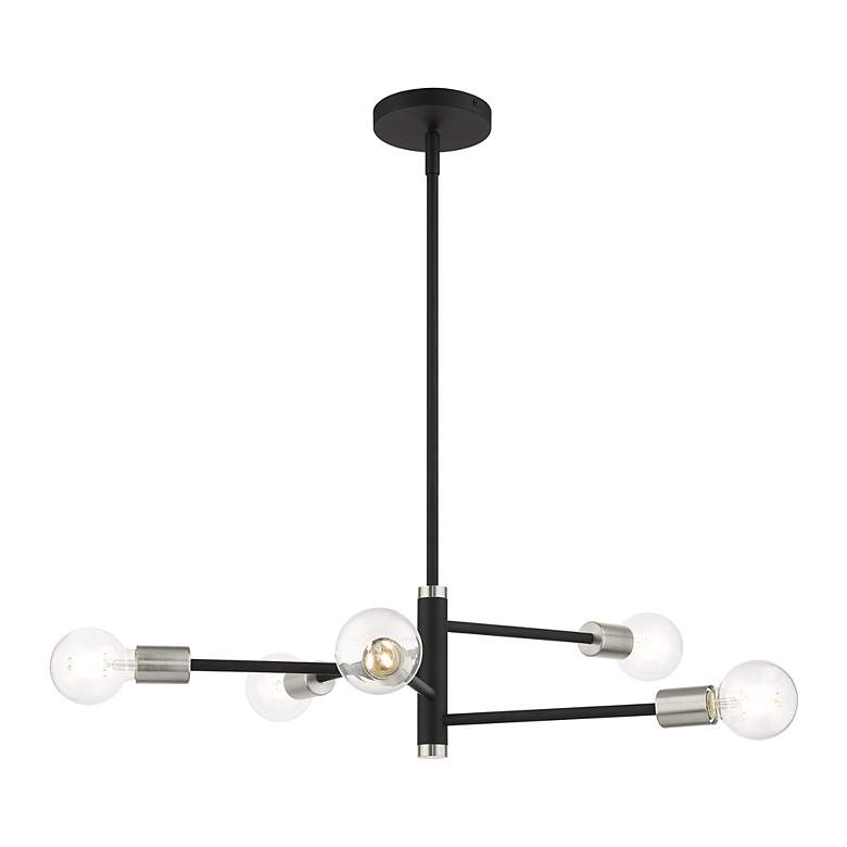 Image 4 Bannister 5 Light Black Chandelier more views