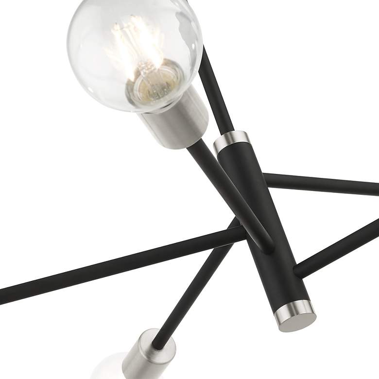 Image 7 Bannister 5 Light Black Chandelier more views