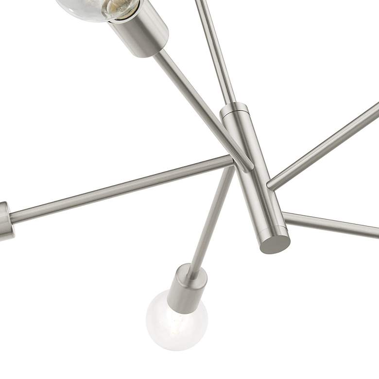 Image 7 Bannister 5 Light Brushed Nickel Chandelier more views