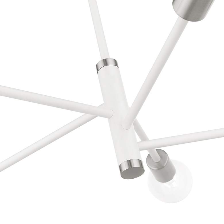 Image 7 Bannister 5 Light White Chandelier more views
