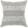 Bannor 20" Square Gray Decorative Throw Pillow