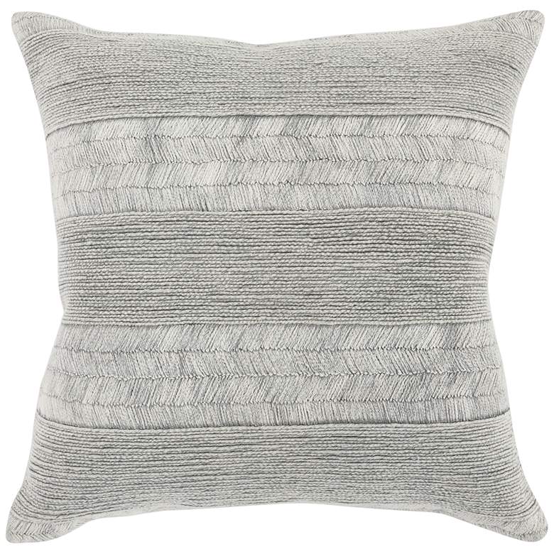 Image 1 Bannor 20 inch Square Gray Decorative Throw Pillow