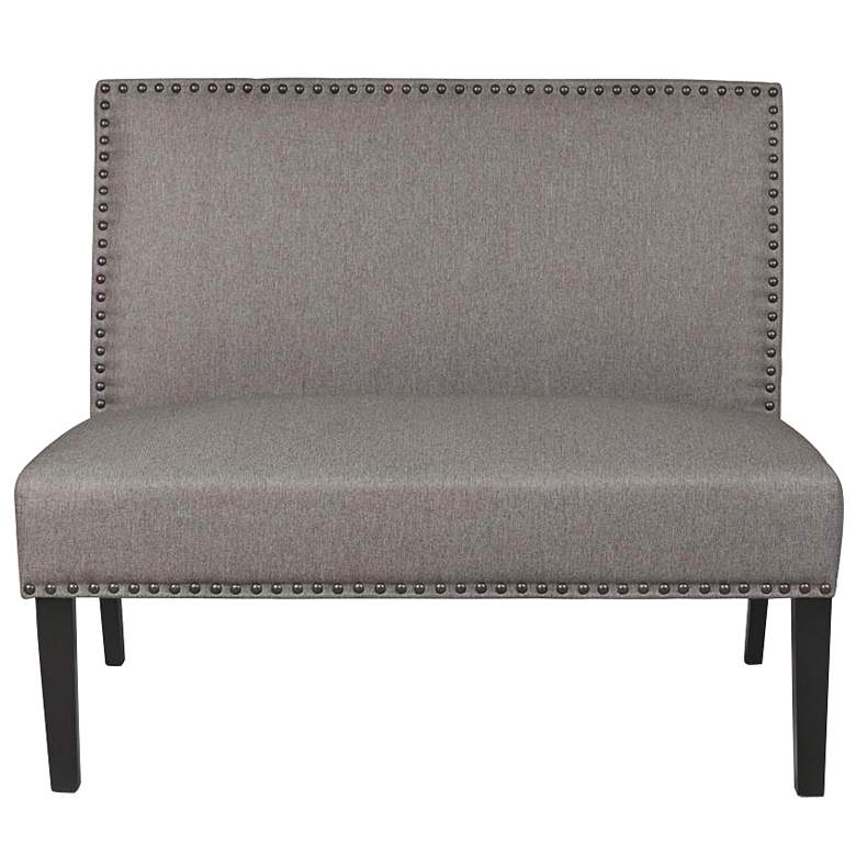 Image 1 Banquette Cafe Linen Upholstered Settee