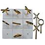 4_Banswara White Marble and Gold Tic-Tac-Toe Game more views