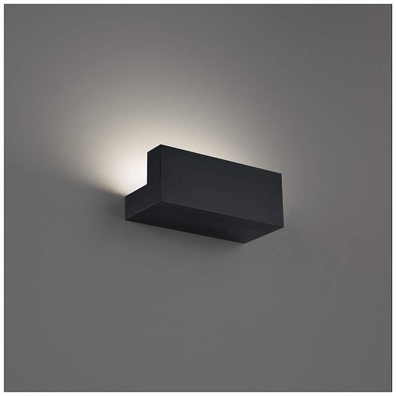 Image 4 Bantam 3.5"H x 9"W 1-Light Wall Sconce in Black more views